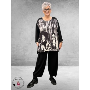 FRENZI Shirt Statement  Print-Strass