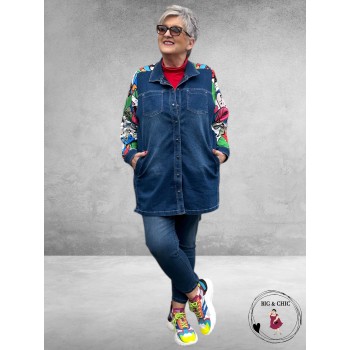 DIVA Denimmix Blouse Jas FACES