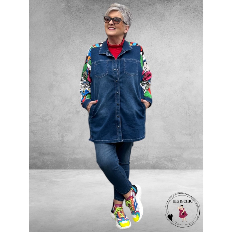 DIVA Denimmix Blouse Jas FACES