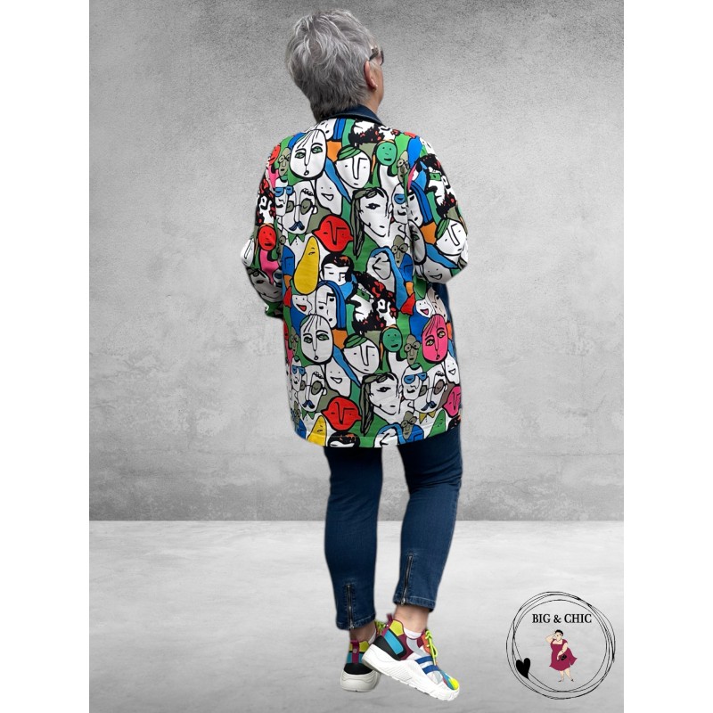 DIVA Denimmix Blouse Jas FACES