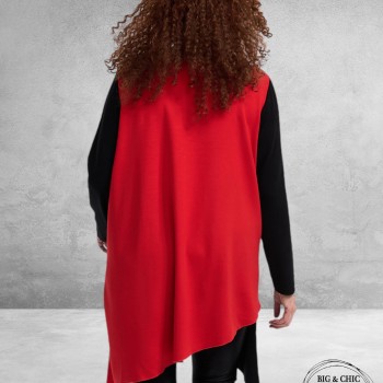 FRENZI TUNIEK Zwart/ROOD Konijntjes