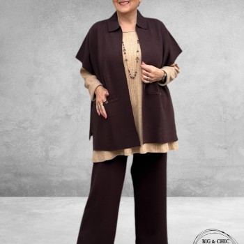 ONLY-M Pantalon Marrone