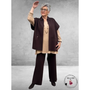 ONLY-M Pantalon Marrone