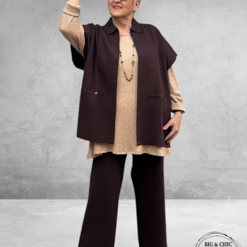 ONLY-M Pantalon Marrone