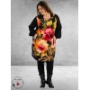 GOZZIP Tuniek Ava Zwart/Bloemen