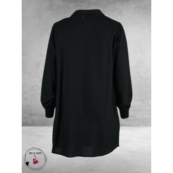 GOZZIP Tuniek Ava Zwart/Bloemen