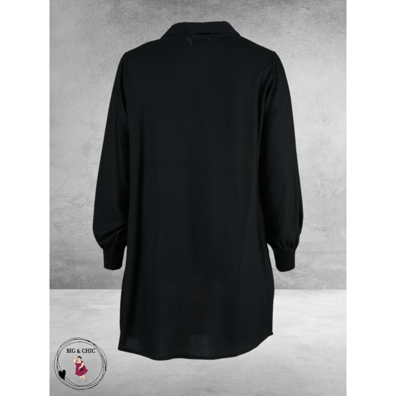 GOZZIP Tuniek Ava Zwart/Bloemen