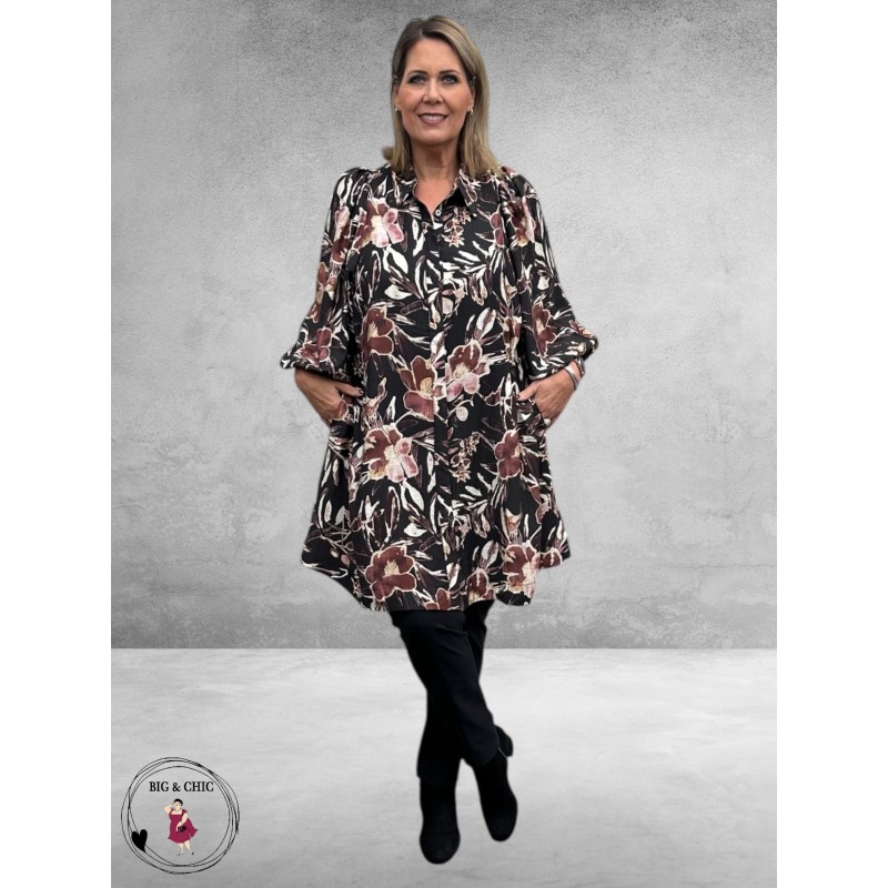 GOZZIP Tuniek/Doorknoop Blouse Agnete