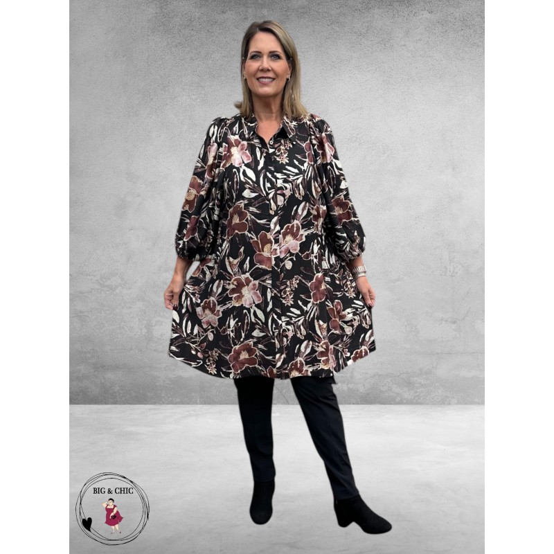 GOZZIP Tuniek/Doorknoop Blouse Agnete