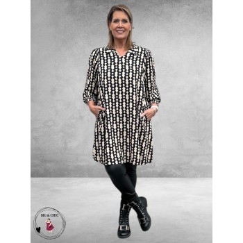 GOZZIP Tuniek Gyda Black/Offwhite