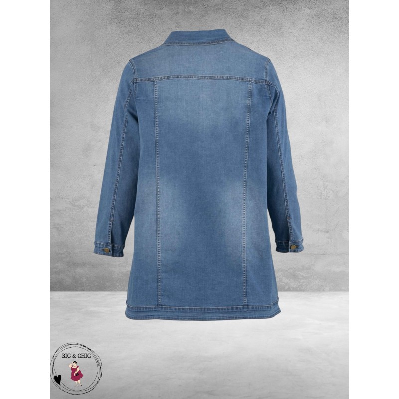 GOZZIP Spijkerjas Amela Licht Blauw