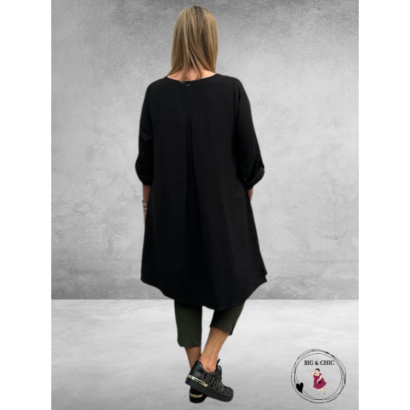 GOZZIP Tuniek Klarissa  Zwart/Olijf