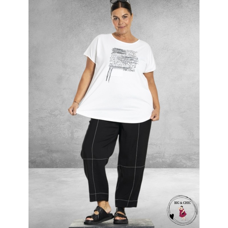 GOZZIP T-Shirt Lilian Wit