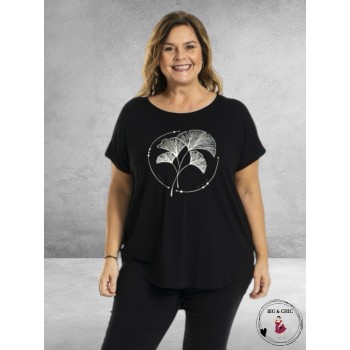 GOZZIP T-Shirt Gitte Zwart 