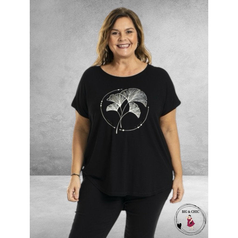 GOZZIP T-Shirt Gitte Zwart 