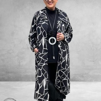 GOZZIP Jurk Milla Zwart/Wit