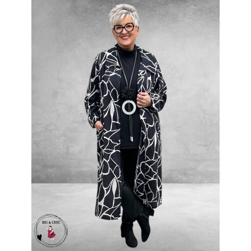 GOZZIP Jurk Milla Zwart/Wit