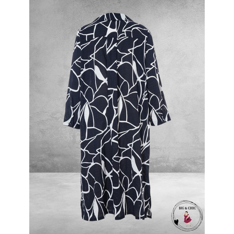 GOZZIP Jurk Milla Zwart/Wit