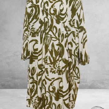 GOZZIP Tuniek/Blouse Johanne Offwhite/Olijf