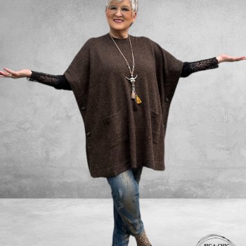 GOZZIP Shirt EMIRA Zwart Lace