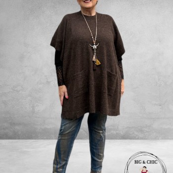 GOZZIP Shirt EMIRA Zwart Lace