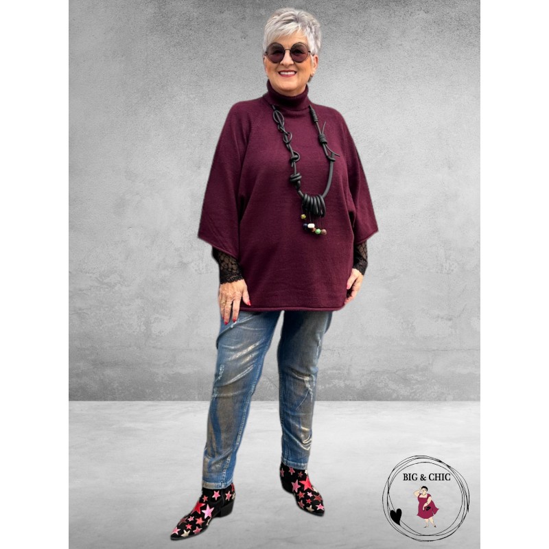 GOZZIP Shirt EMIRA Zwart Lace