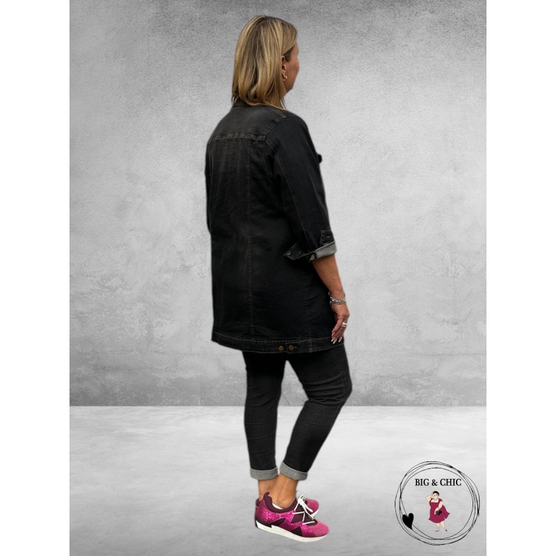 GOZZIP Jeans MAYA LEGGING Black Denim