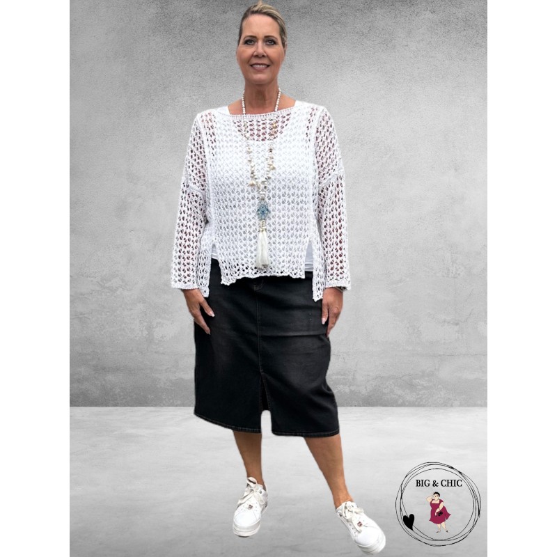 GOZZIP Spijkerrok Alena Black