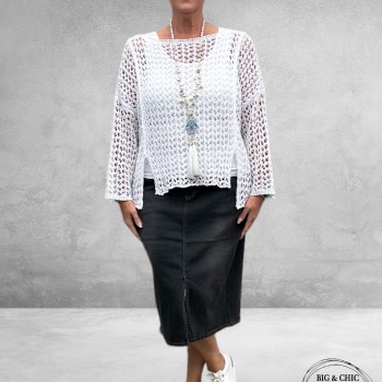 GOZZIP Spijkerrok Alena Black