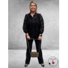 GOZZIP Blouse Hilma Zwart/Lace