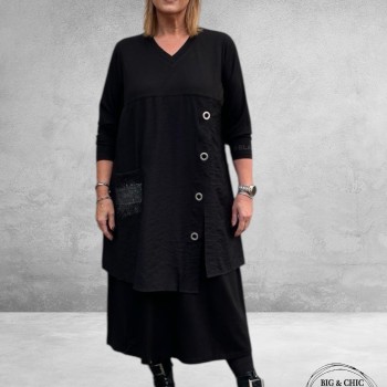 Gozzip Jurk Zwart Ingrid