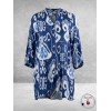 GOZZIP Tuniek/Blouse Ingun Wit/Blauw