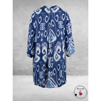 GOZZIP Tuniek/Blouse Ingun Wit/Blauw