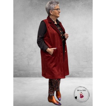 JUST FOR YOU Gilet MARJA Bordeaux