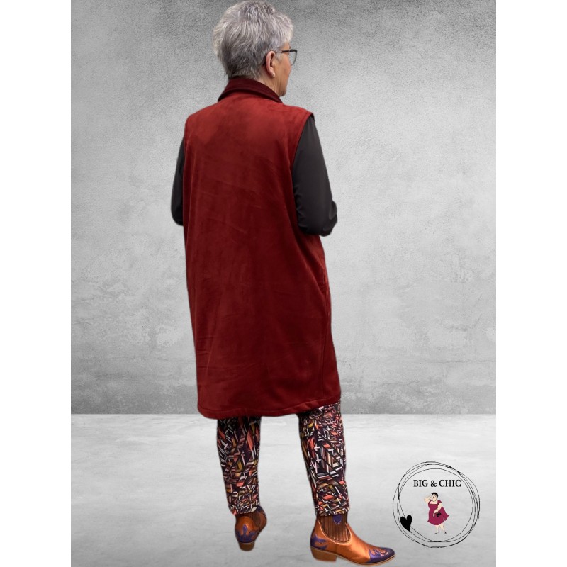 JUST FOR YOU Gilet MARJA Bordeaux