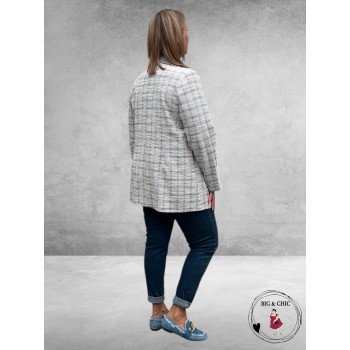 Just For You Blazer Adel Blauw 