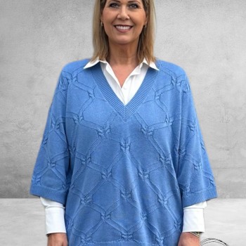 KAFFE CURVE Knit Pullover Carlie Ebb And Flow