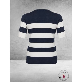 KAFFE CURVE Trui Lizzy Midnight/Chalk 