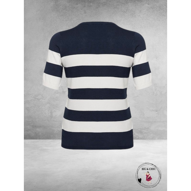 KAFFE CURVE Trui Lizzy Midnight/Chalk 