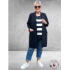 KAFFE CURVE Trui Lizzy Midnight/Chalk 