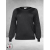 KAFFE CURVE Trui Plooimouw Black Oyster