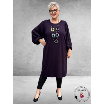 KAFFE CURVE Jurk Loni Dawn Purple