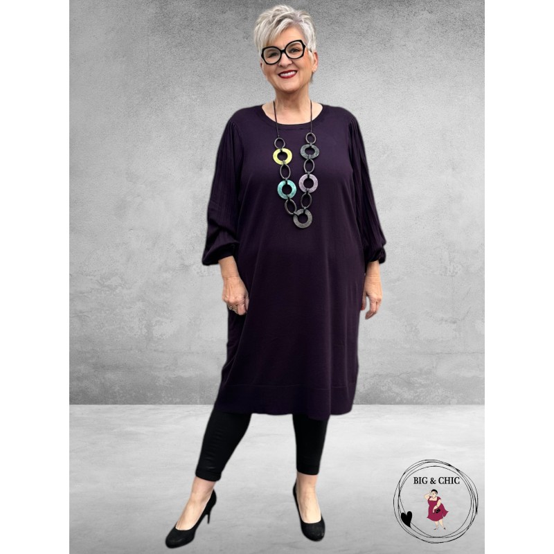 KAFFE CURVE Jurk Loni Dawn Purple