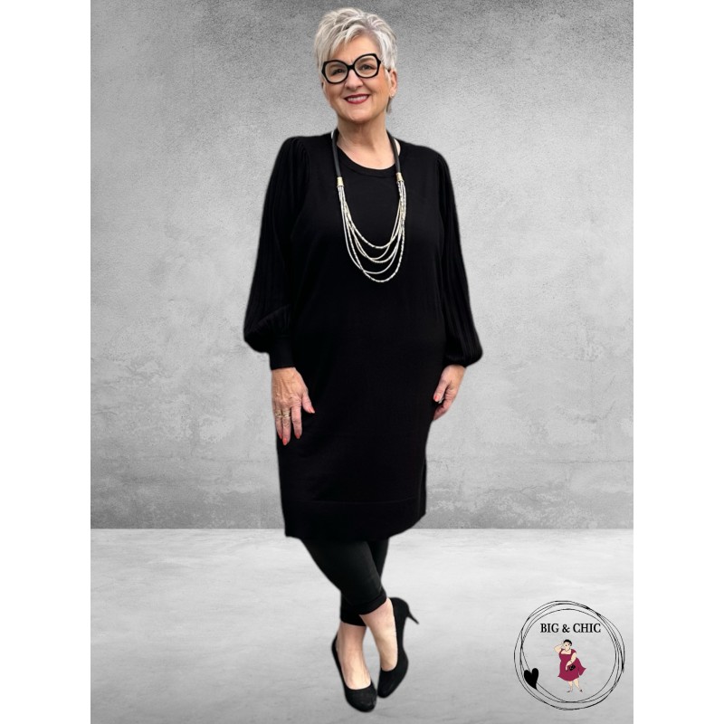 KAFFE CURVE Jurk Loni Black Deep