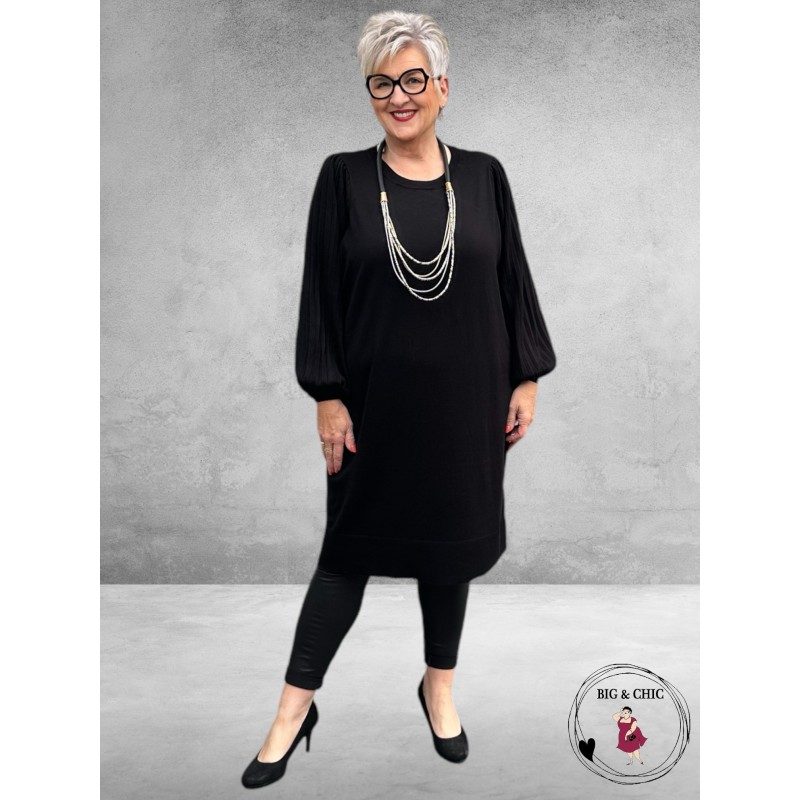 KAFFE CURVE Jurk Loni Black Deep