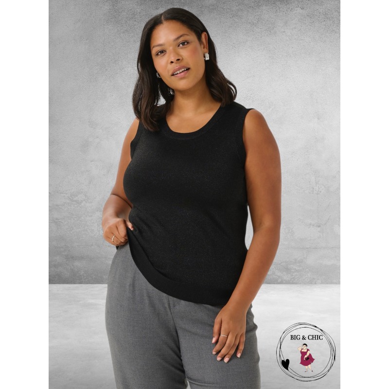 KAFFE CURVE Top Regitta Zwart