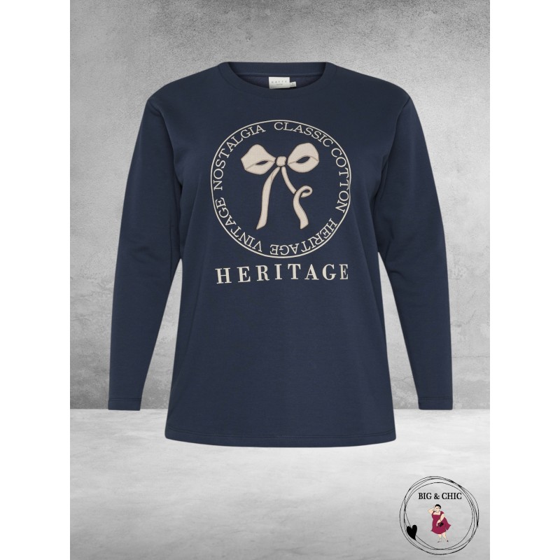 Kaffe Curve Sweatshirt CELINA Midnight Marine