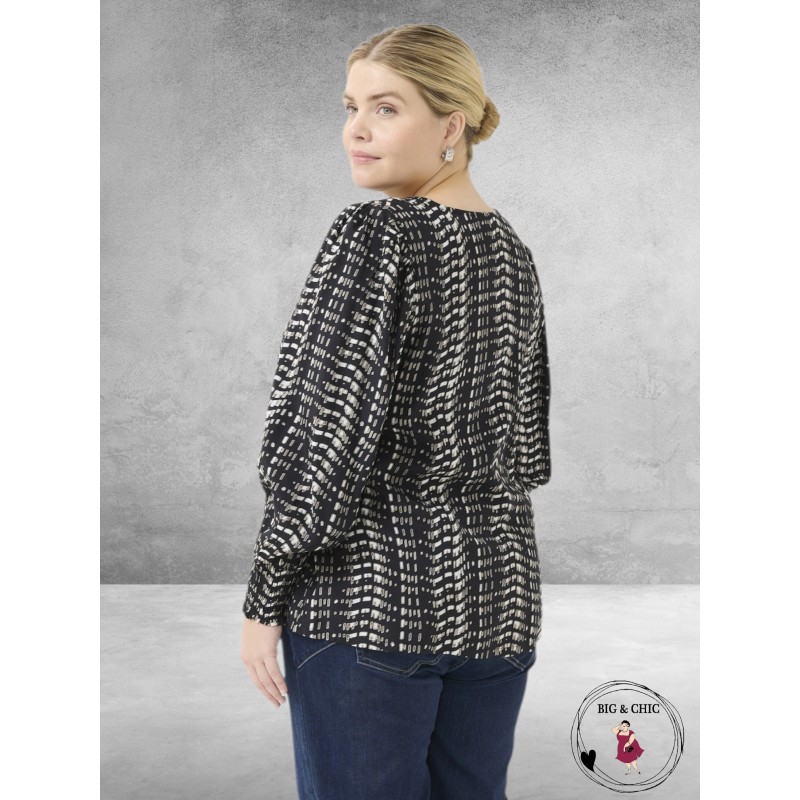 KAFFE CURVE Blouse Alicia Grafische Print