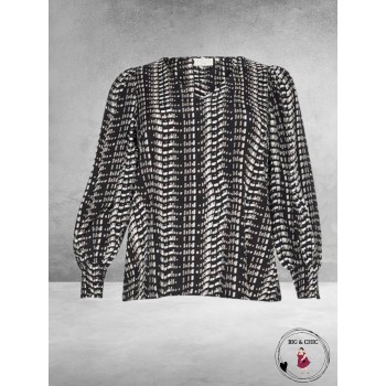 KAFFE CURVE Blouse Alicia Grafische Print