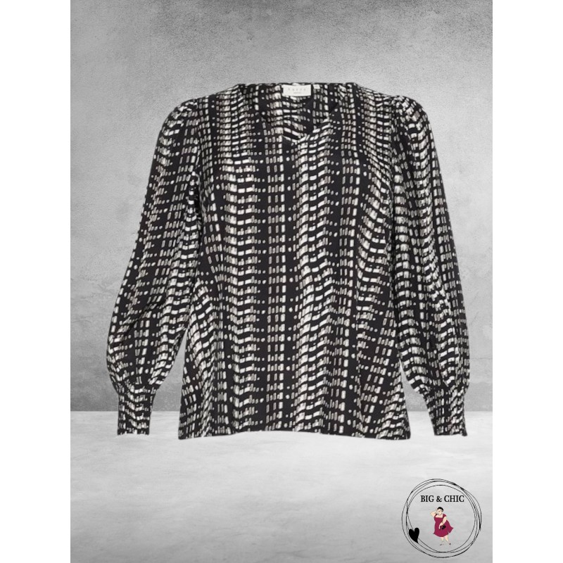 KAFFE CURVE Blouse Alicia Grafische Print
